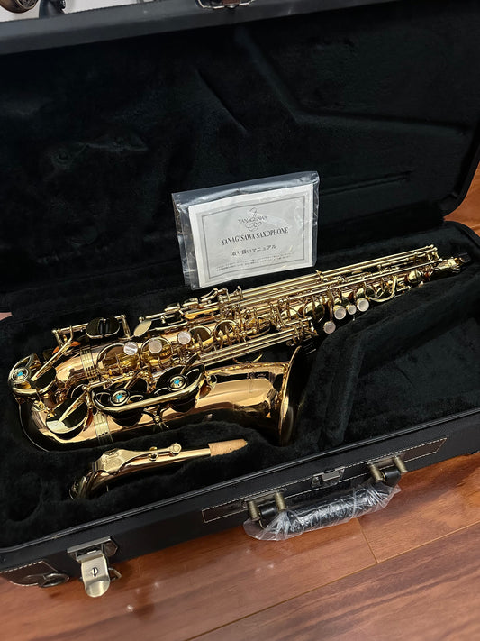 LIKE NEW Yanagisawa A-WO2 Bronze Professional Alto Saxophone