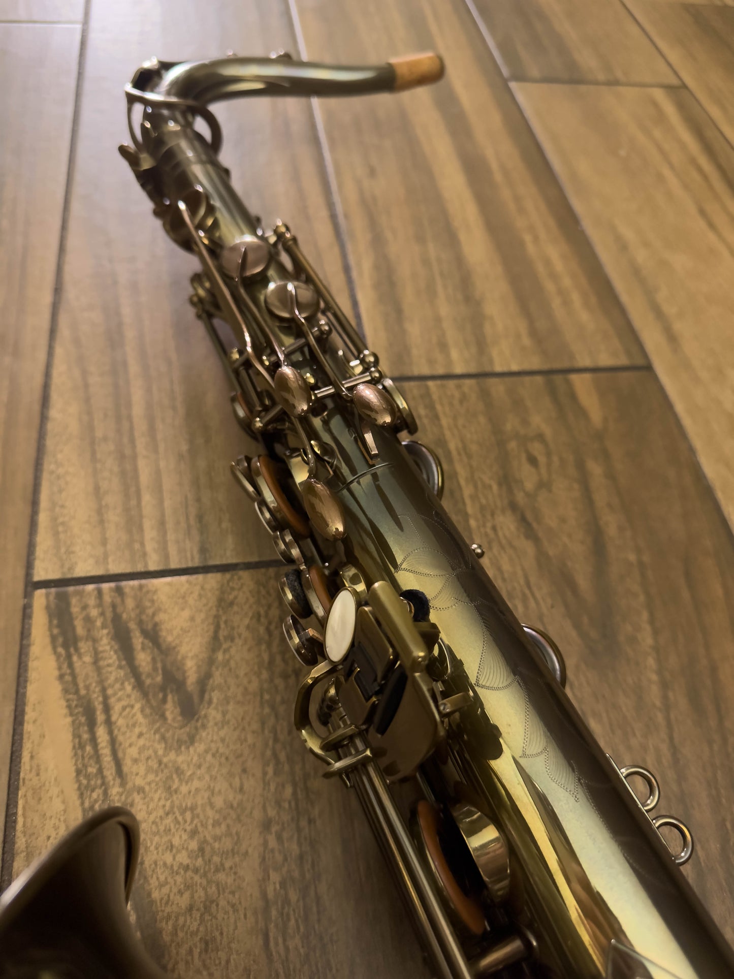 LIKE NEW Antigua ProOne Professional Tenor Saxophone - Cryogenically Treated Classic Antique Finish